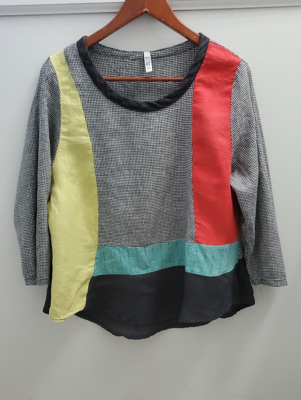 Khangura Saint Tropez The Looker Top Linen Blend Size Large